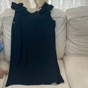Entro Black Ruffle Sleeve dress size small